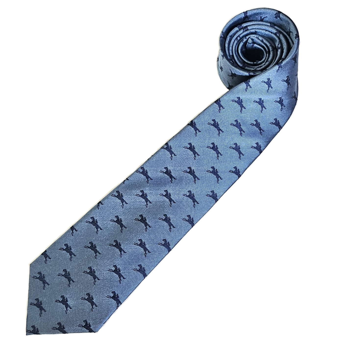Fox & Chave Horses Tie - Light Blue