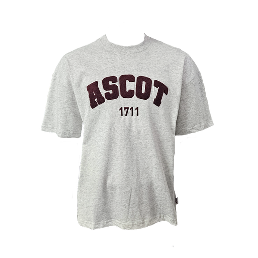Ascot 1711 T-Shirt - Grey/Burgundy