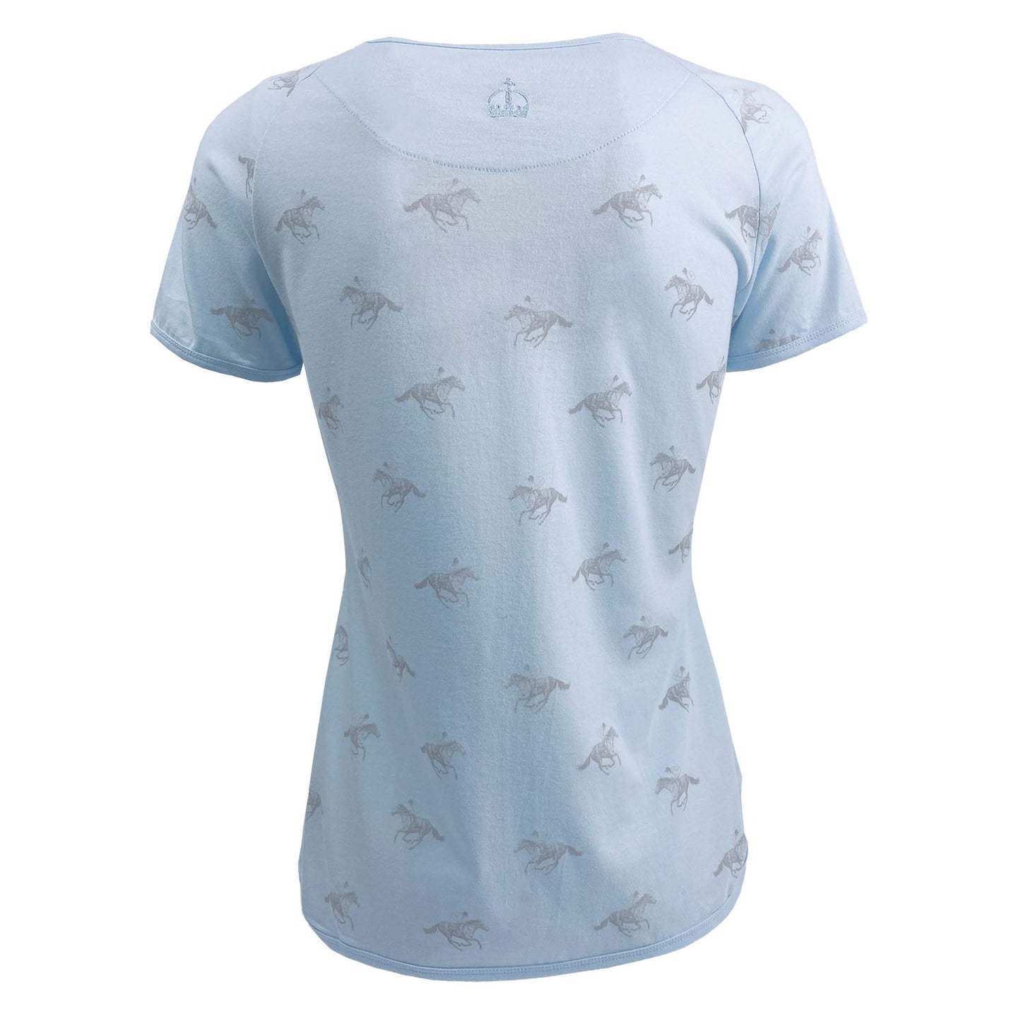 Ladies Horse Print T-Shirt - Blue