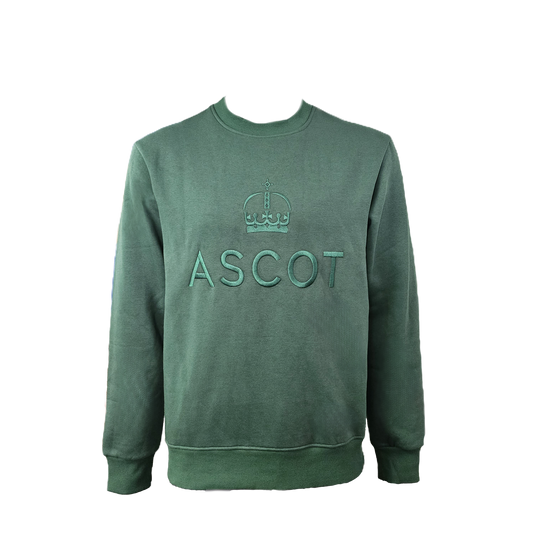 Ascot Embroidered Sweatshirt - Green