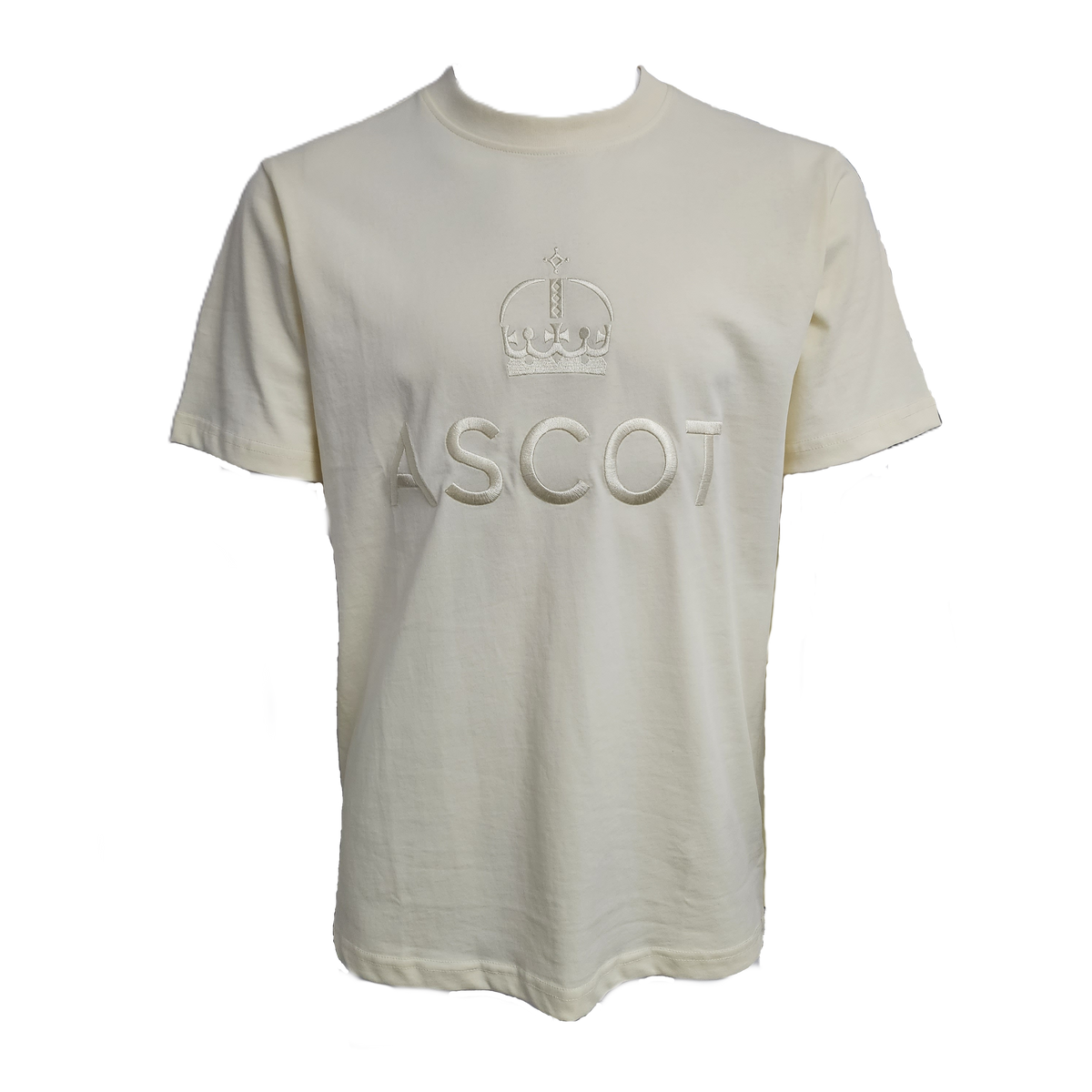 Ascot Embroidered T-Shirt - Ecru