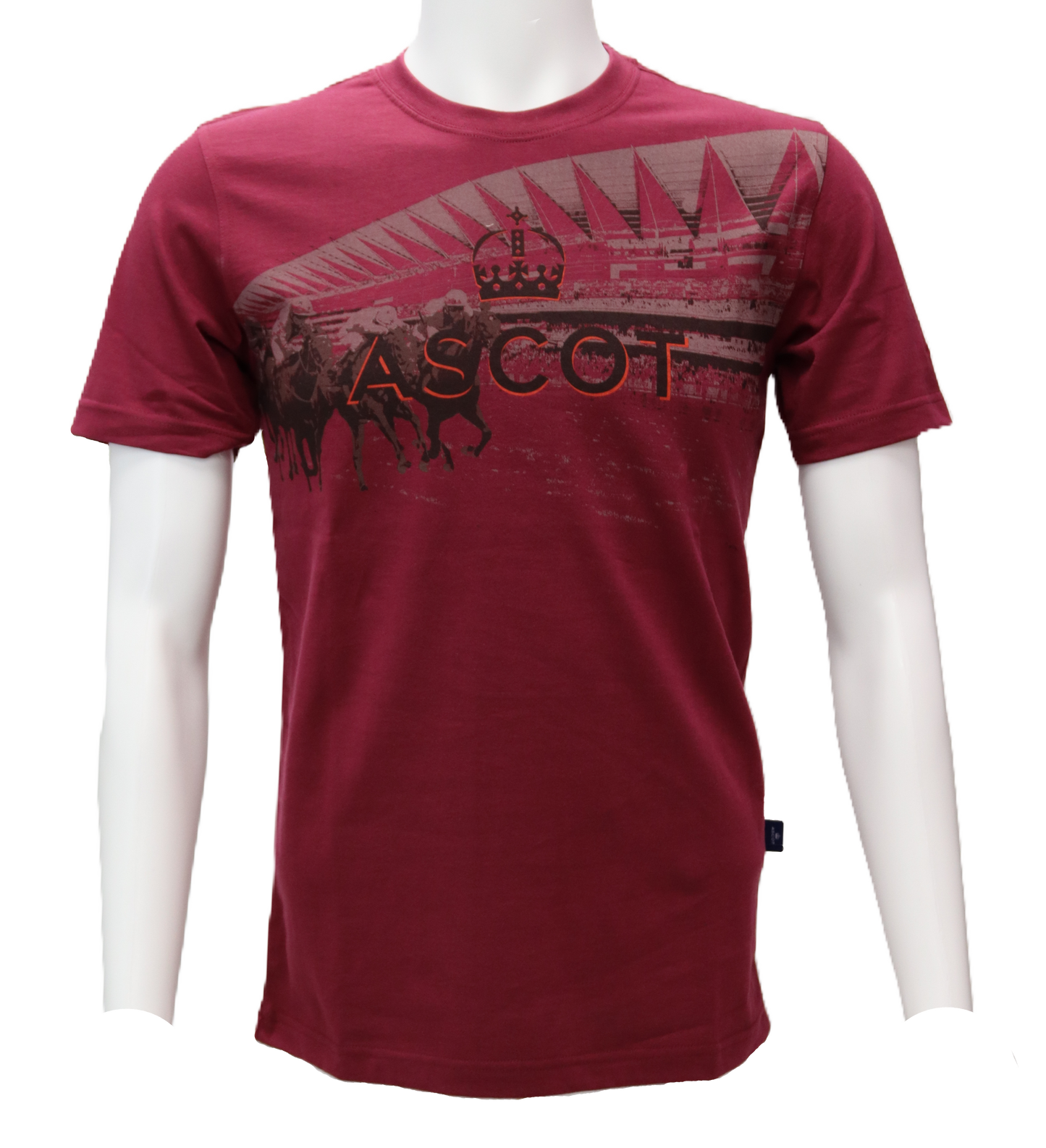 Mens Grandstand T-Shirt - Burgundy