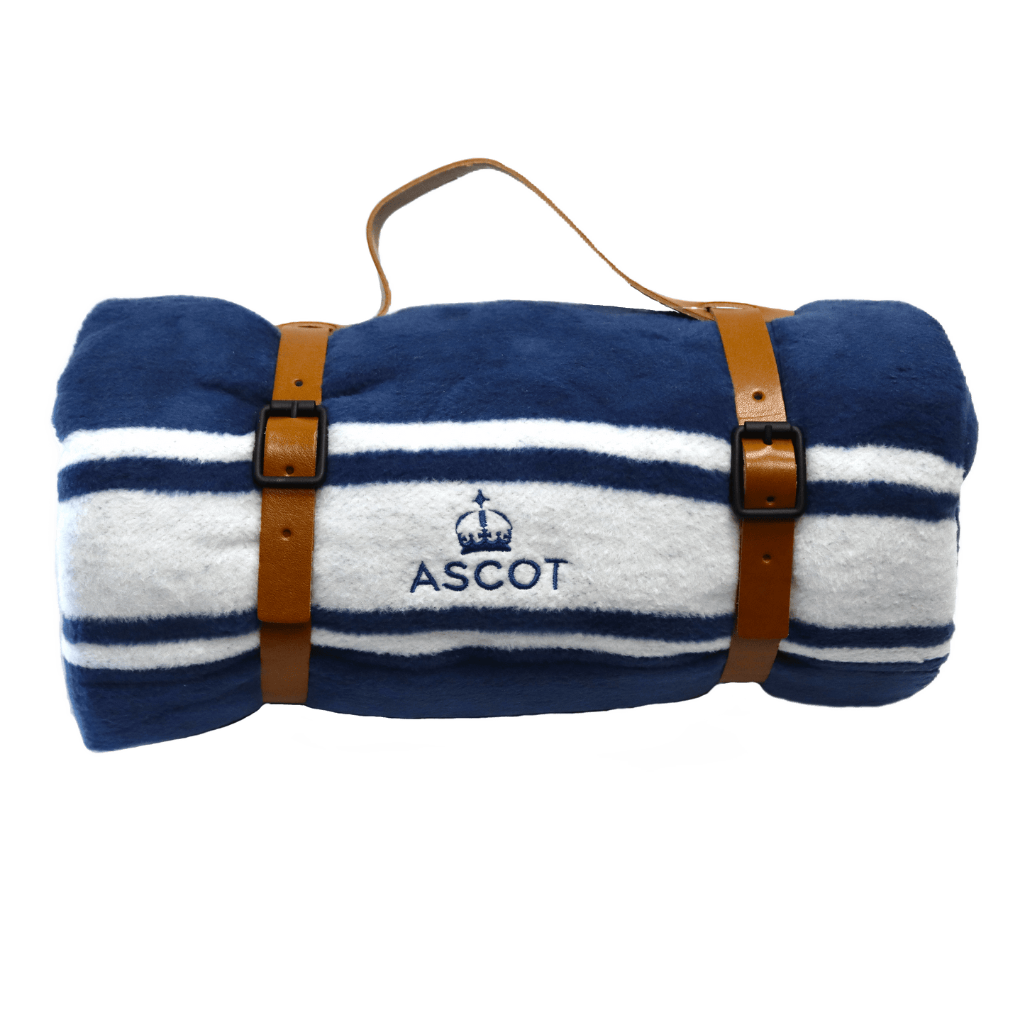 Ascot Stripe Throw - Navy/White