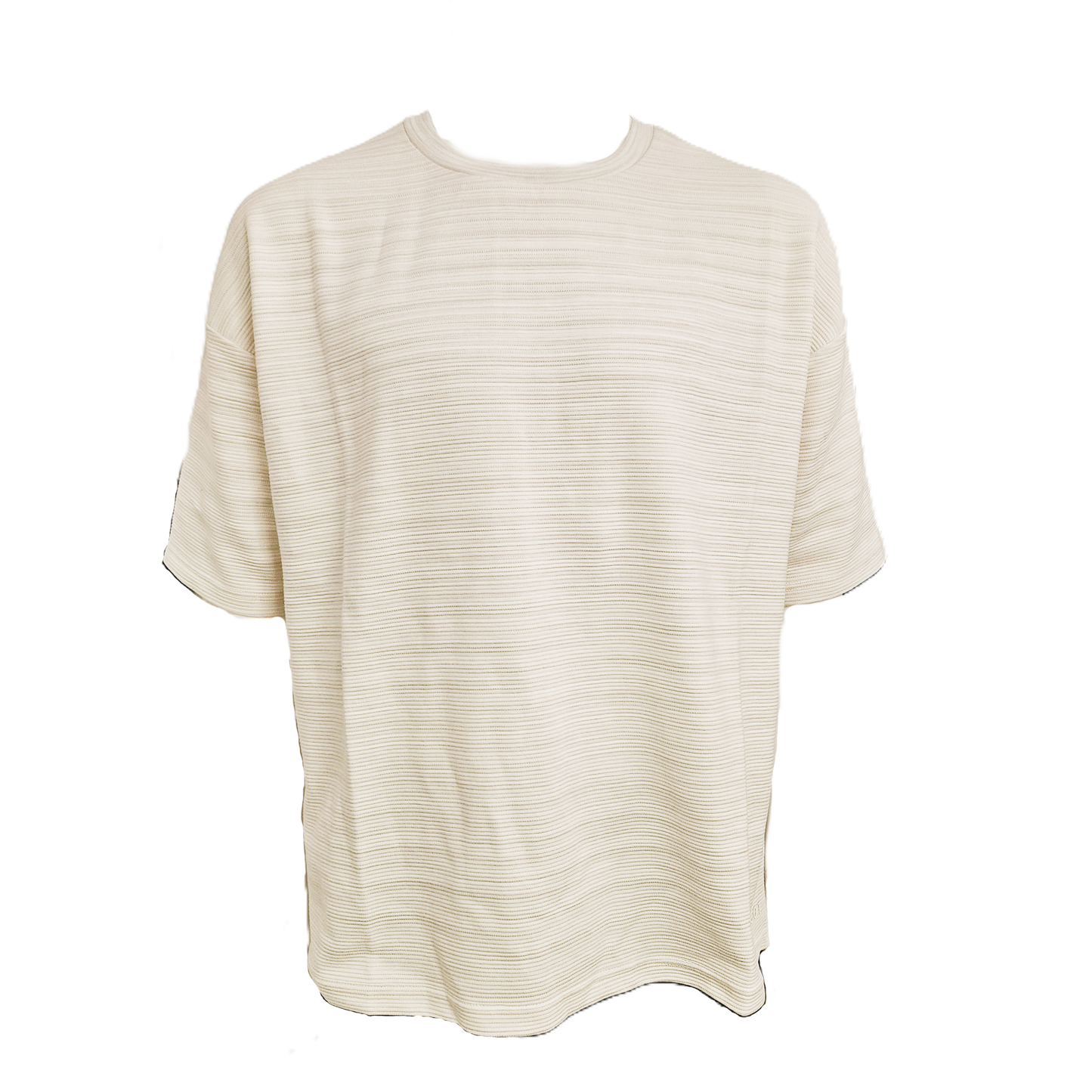 Ascot Textured T-Shirt - Ecru