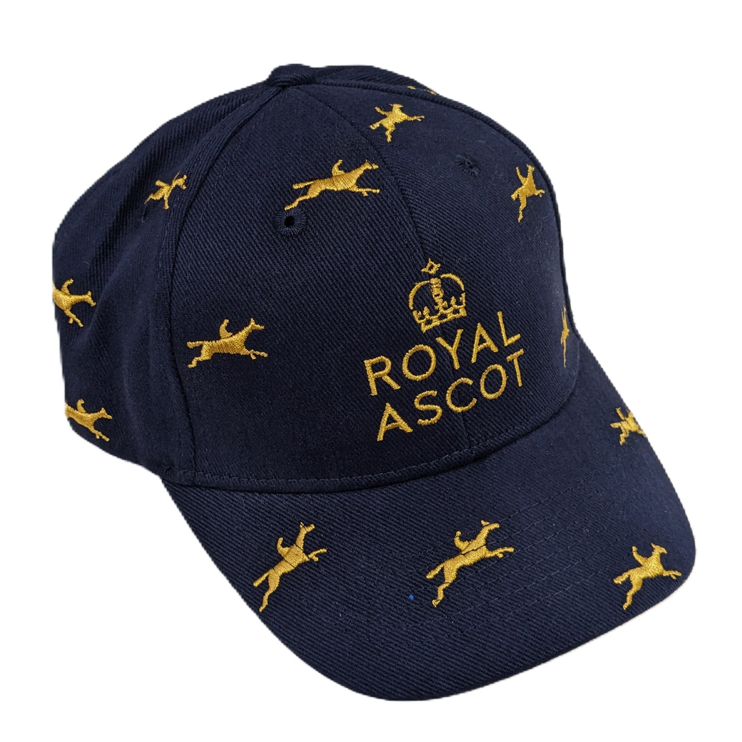 Child Royal Ascot Cap with Horses - Navy