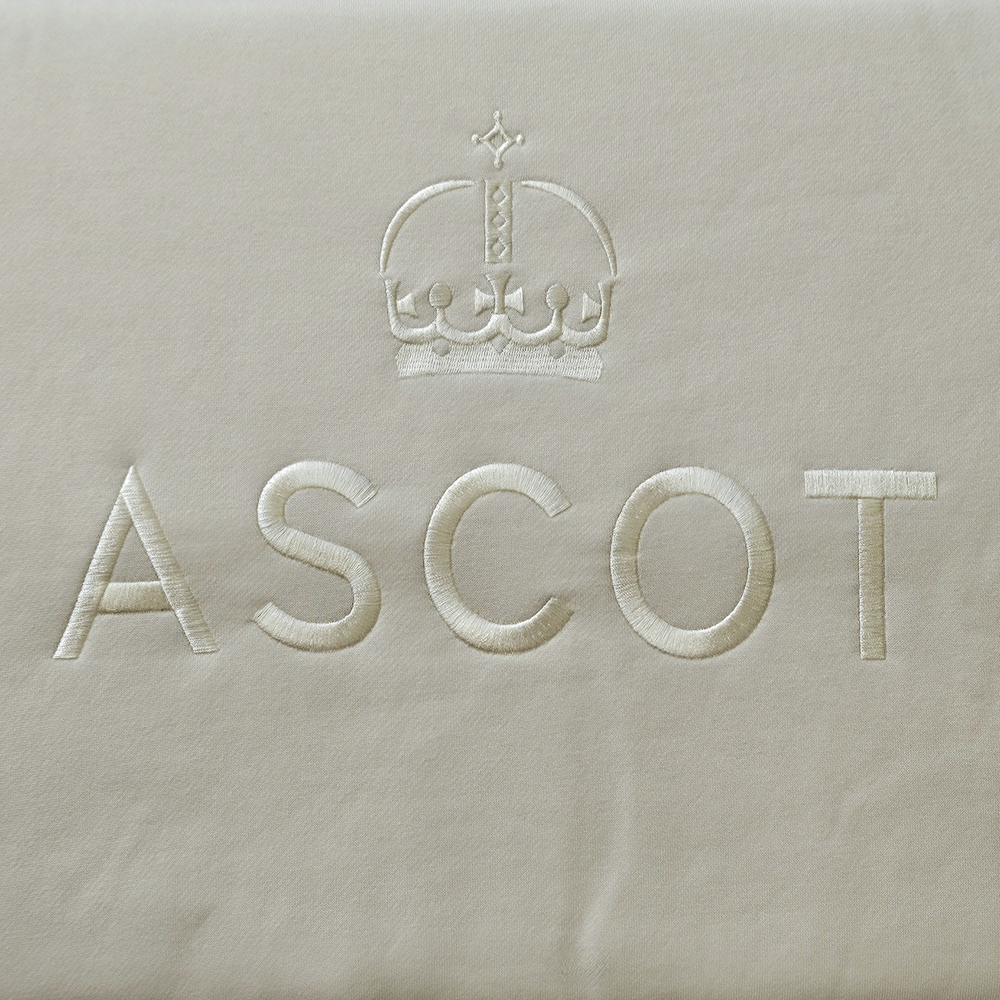 Ascot Embroidered Sweatshirt - Ecru