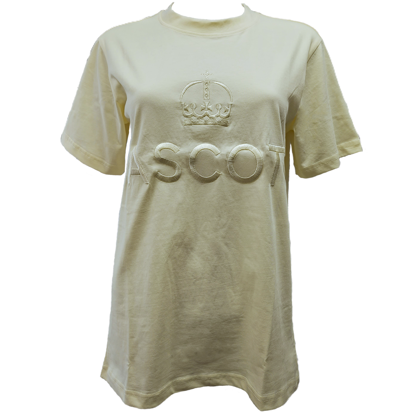 Ascot Embroidered T-Shirt - Ecru