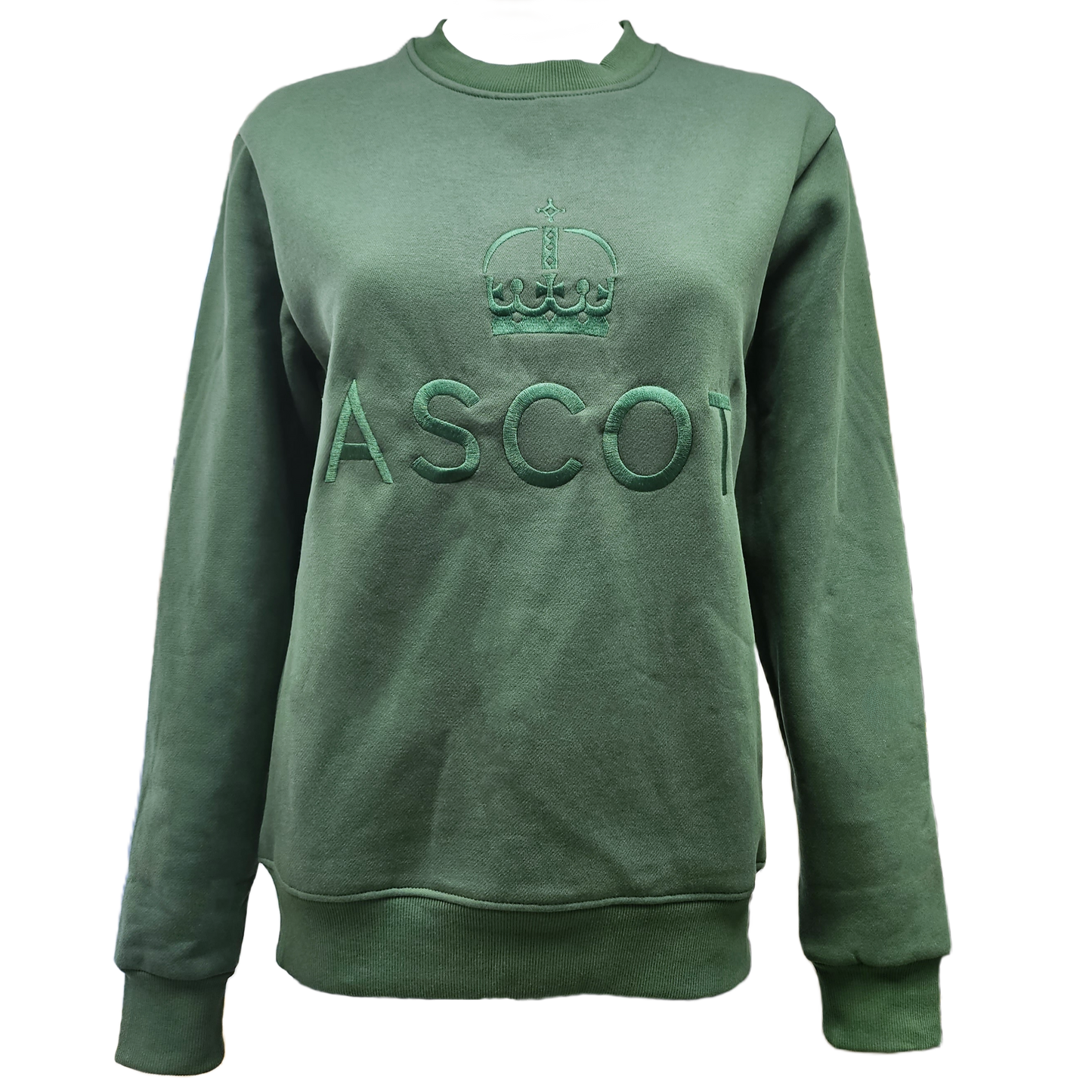 Ascot Embroidered Sweatshirt - Green