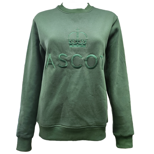 Ascot Embroidered Sweatshirt - Green