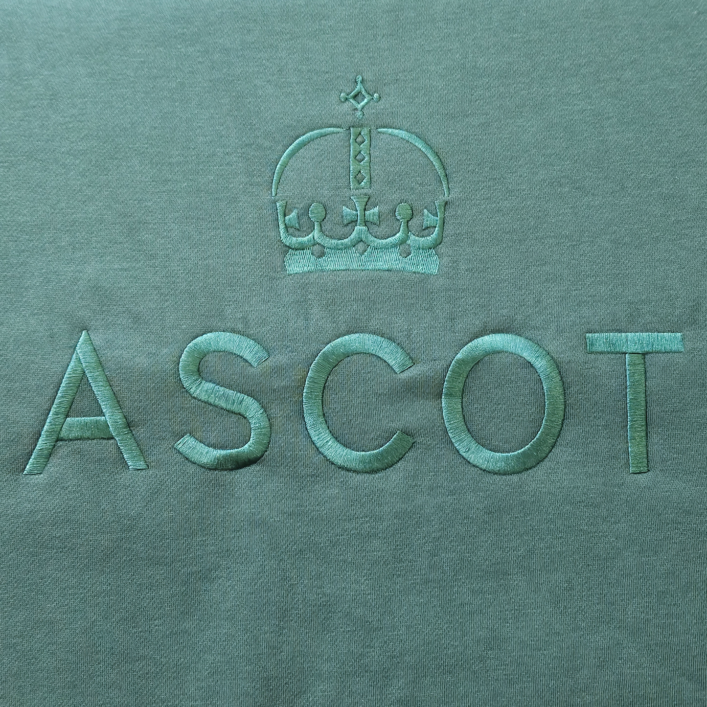 Ascot Embroidered Sweatshirt - Green