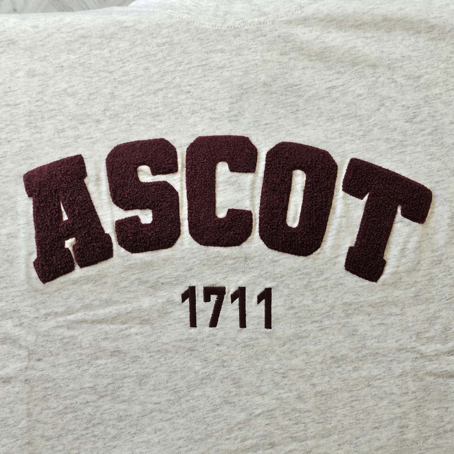 Ascot 1711 T-Shirt - Grey/Burgundy